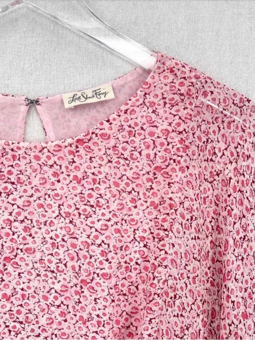 Loveshackfancy Nellie Top floral Pink Blouse NWOT - Picture 8 of 14